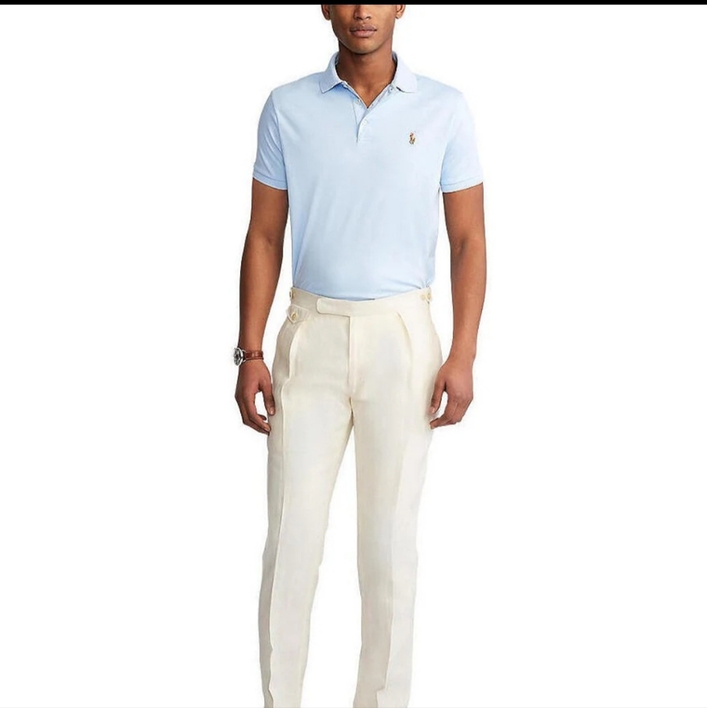 Polo Ralph Lauren Men's Cream Dress Pants